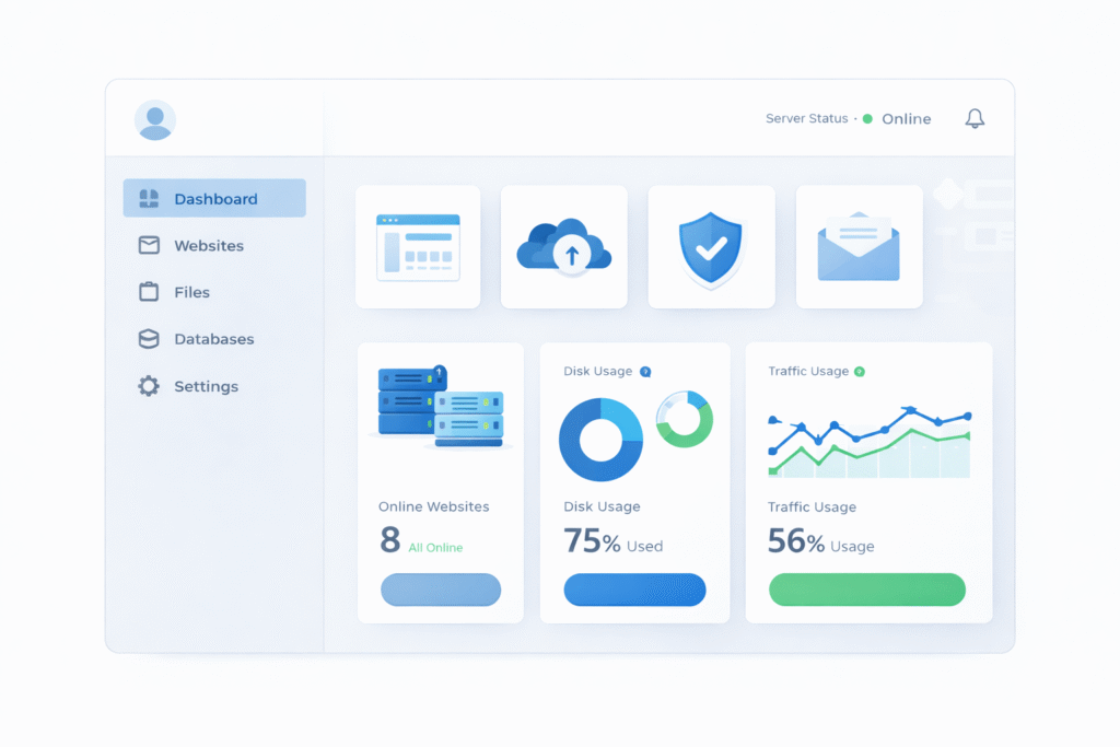 hostinger hpanel dashboard overview