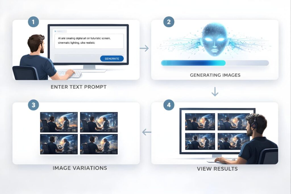 How Midjourney AI works step by step for beginners