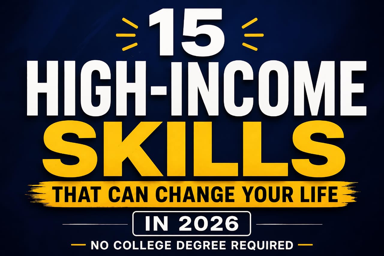 15 High-Income Skills That Can Change Your Life in 2026 Without a College Degree