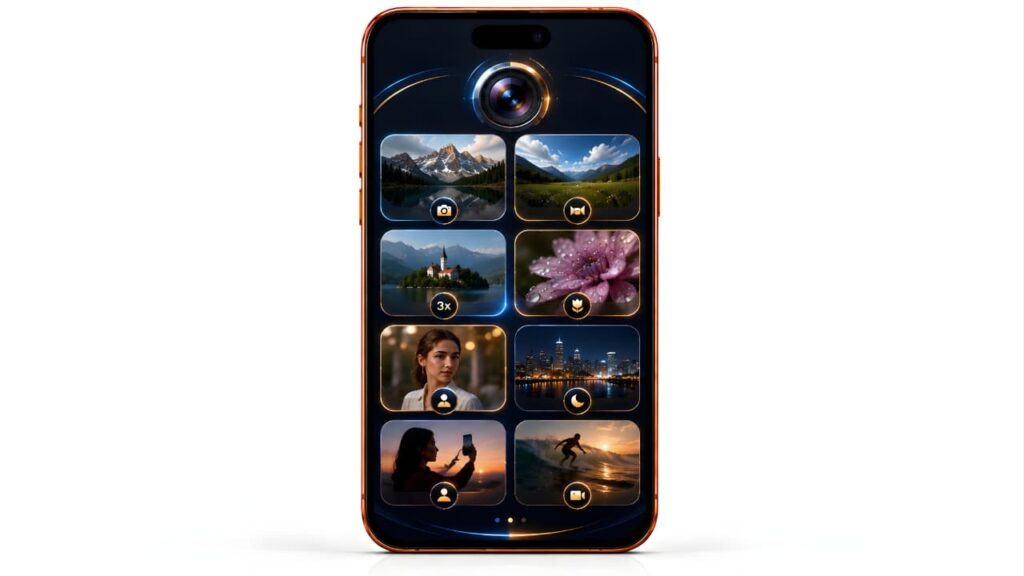 Apple iPhone 17 Pro Max Review showing the complete camera system overview with multiple photography modes
