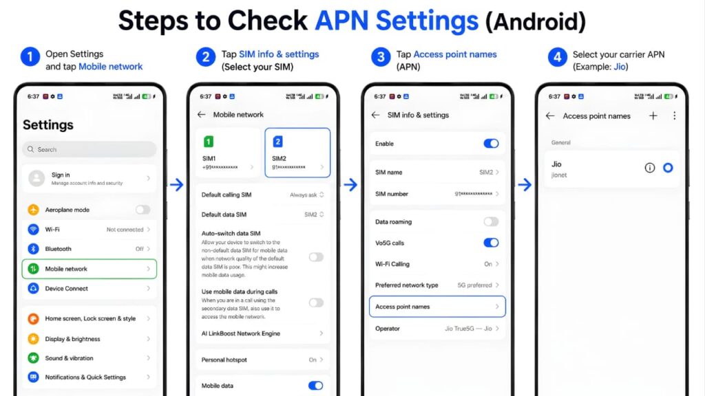 How to Check APN Settings on Android to Fix Mobile Data Not Working