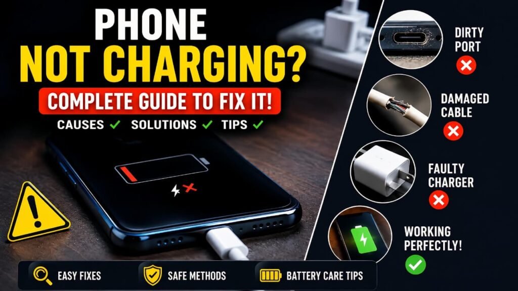 Phone Not Charging Complete Guide for Android and iPhone