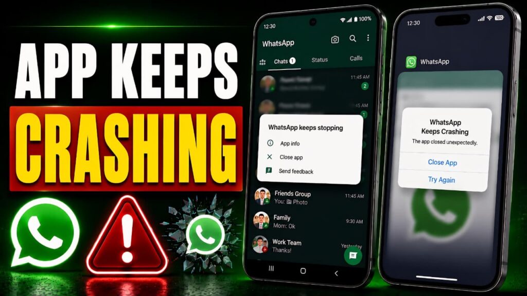 WhatsApp App Keeps Crashing on Android and iPhone