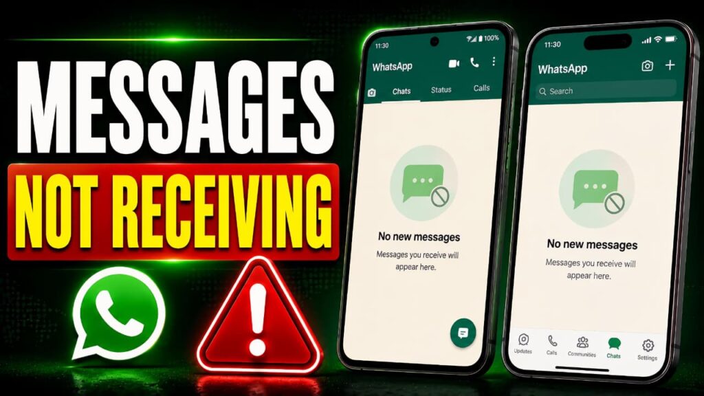 WhatsApp Messages Not Receiving Problem on Android and iPhone
