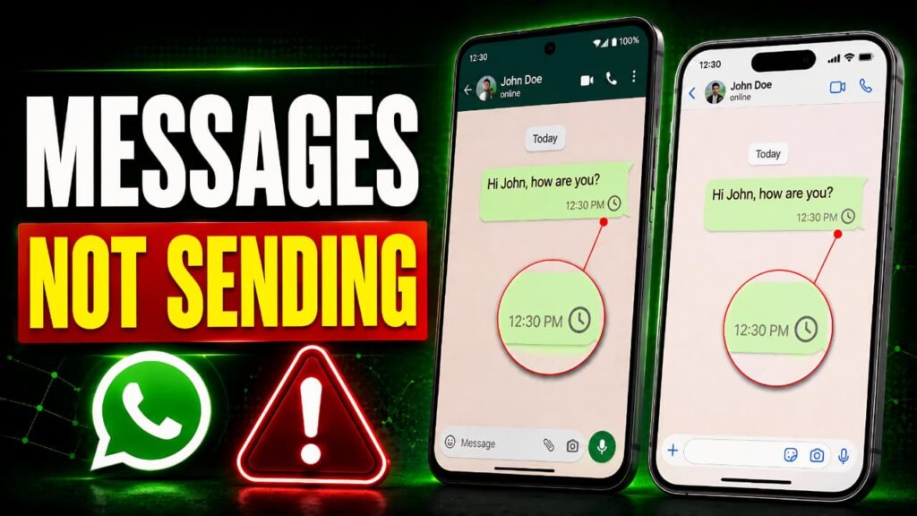 WhatsApp Messages Not Sending Problem on Android and iPhone