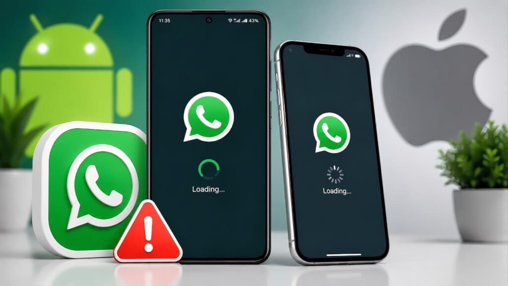 WhatsApp Not Opening on Android and iPhone Loading Screen