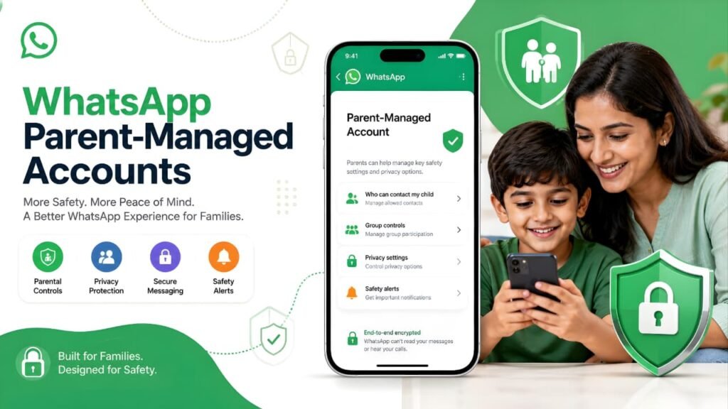 WhatsApp Parent-Managed Accounts child safety and privacy features