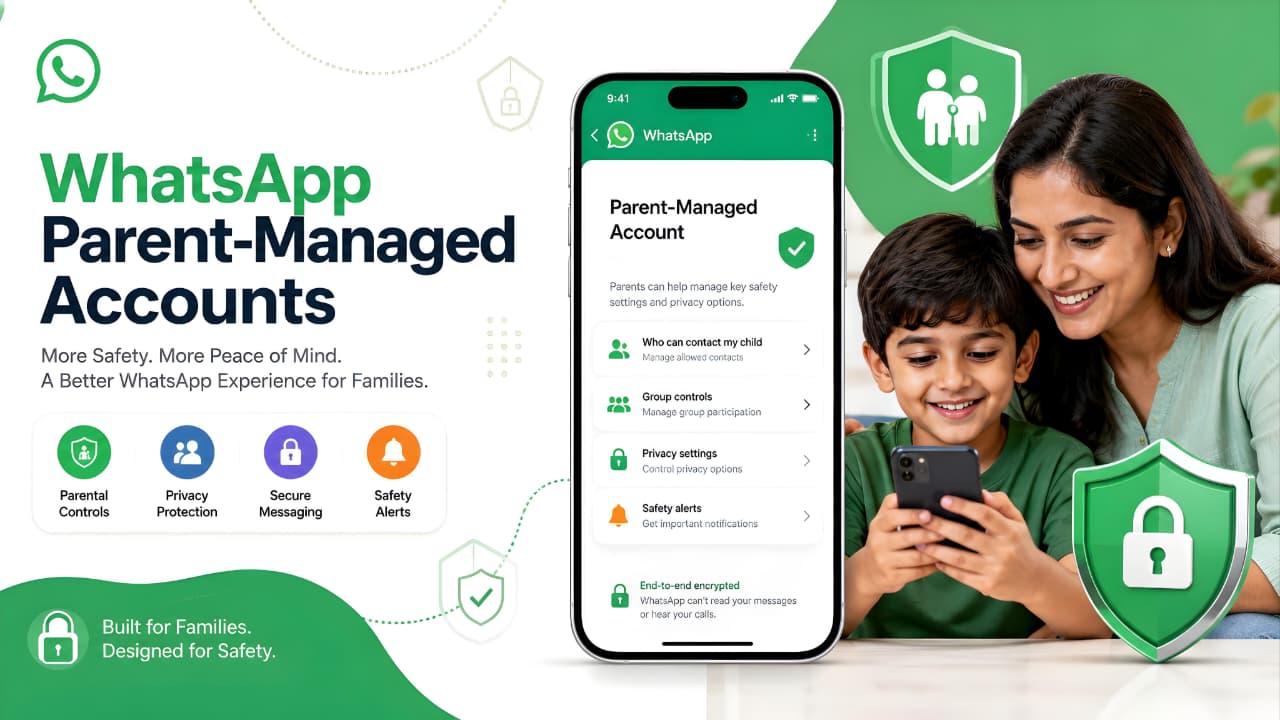 WhatsApp Parent-Managed Accounts child safety and privacy features