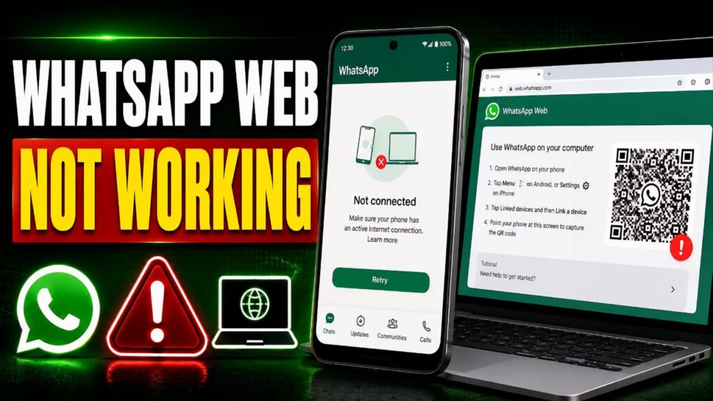 WhatsApp Web Not Working on Windows, Mac, Android and iPhone