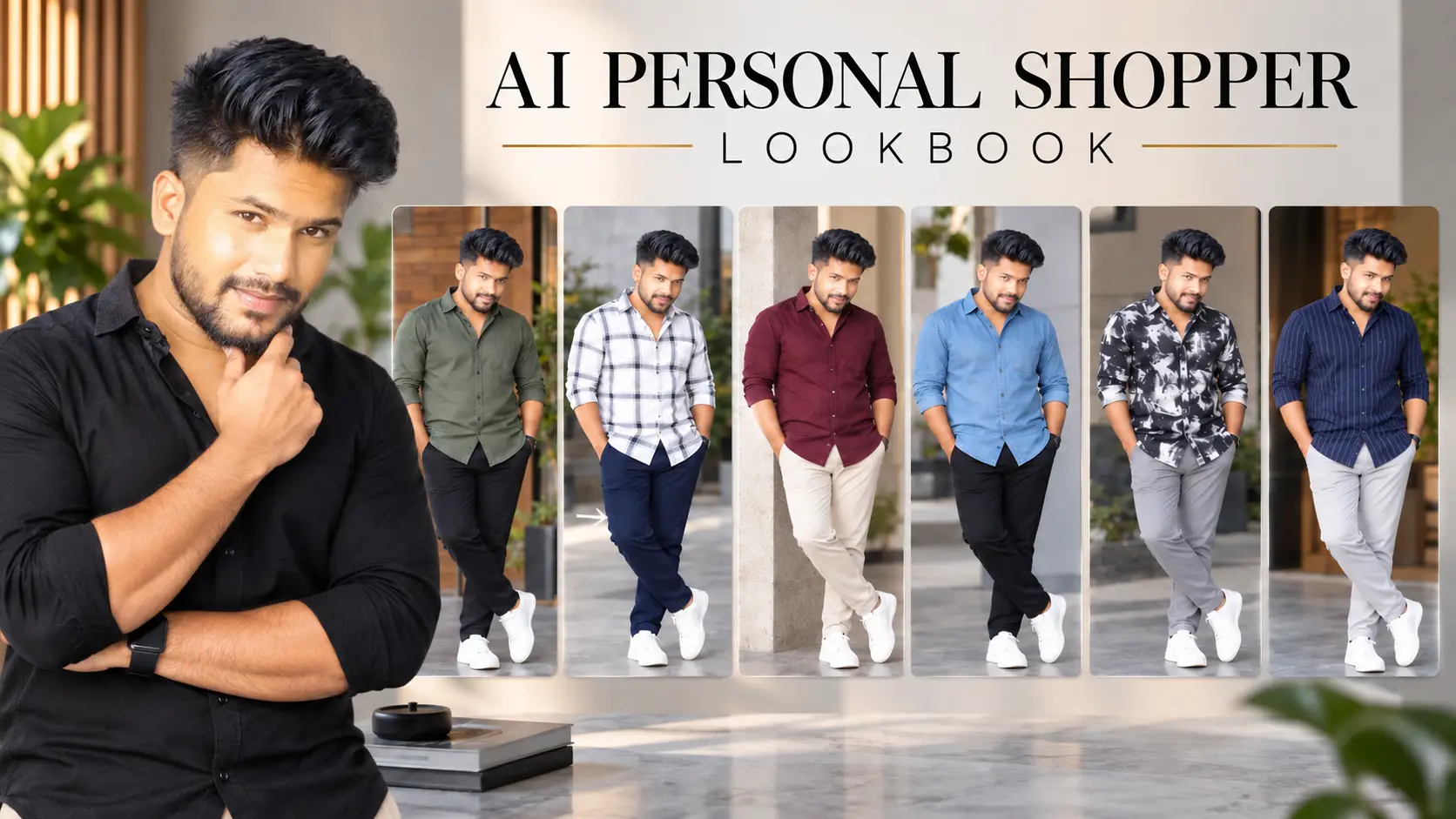 AI Personal Shopper Lookbook with 18 personalized outfits