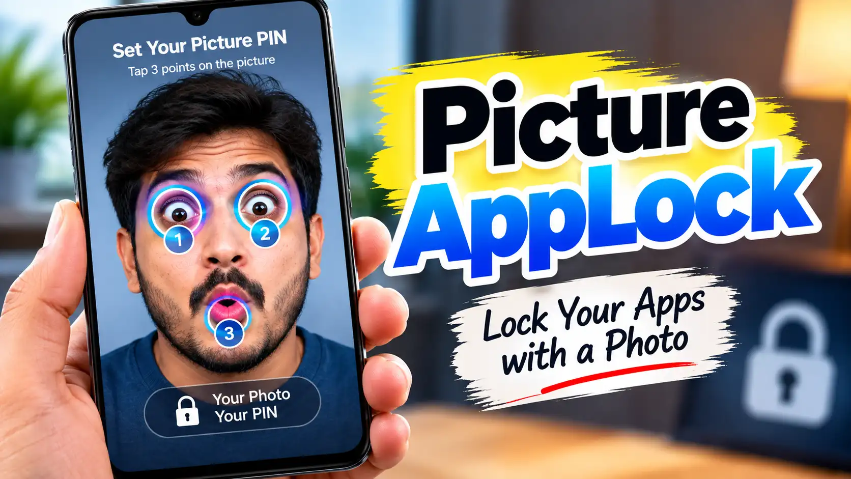 Picture AppLock photo PIN used to lock Android apps