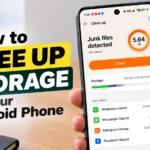 How to free up storage on an Android phone using the cleanup tool